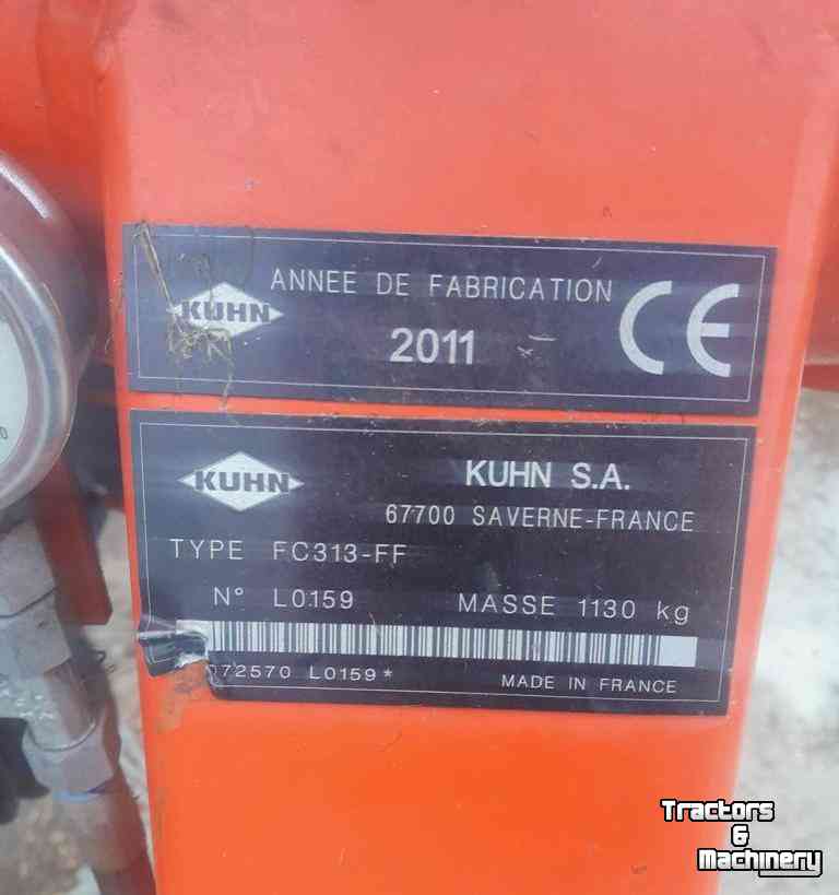 Mower Kuhn FC 313 FF Maaier