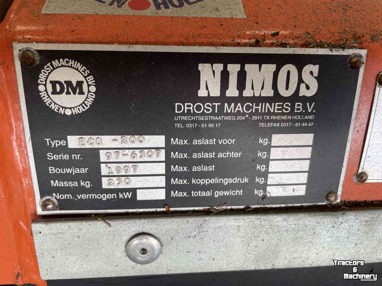 Sweeper Nimos ECO 200 veegmachine