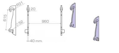 Other Qmac Aanlashaken ZWAAR voor VOLVO L 50/60/70/90 