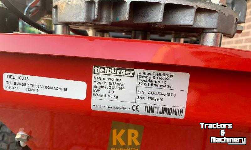 Sweeper Tielburger TK 38 Prof. Veegmachine