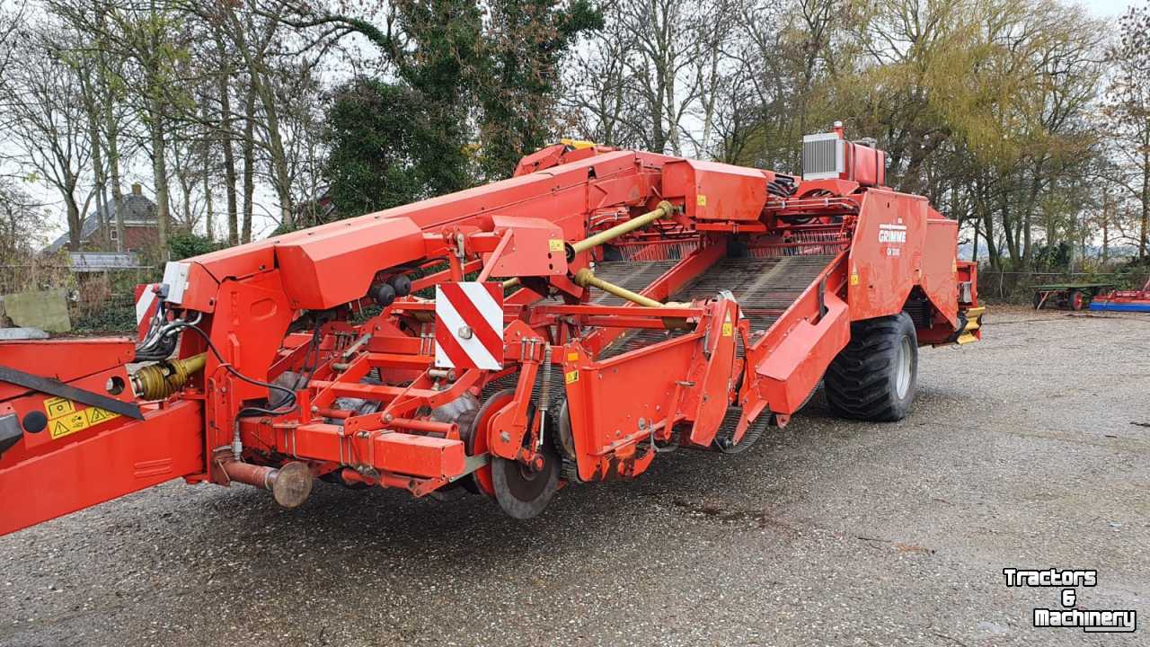 Potato harvester Grimme GV3000 getrokken 4 rij-ige aardappelrooier