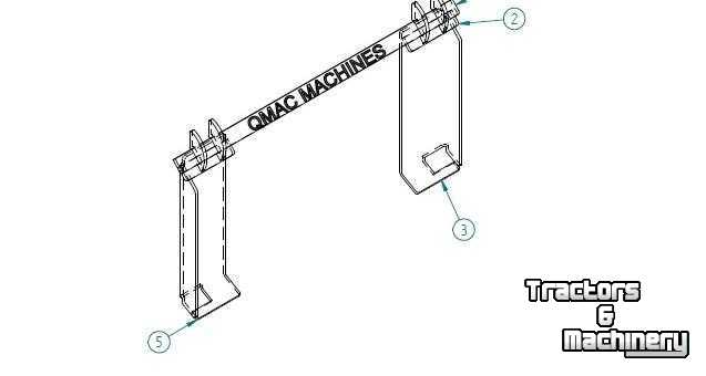 Diverse new spare-parts Qmac Hakenset JCB Skid Steer Loader