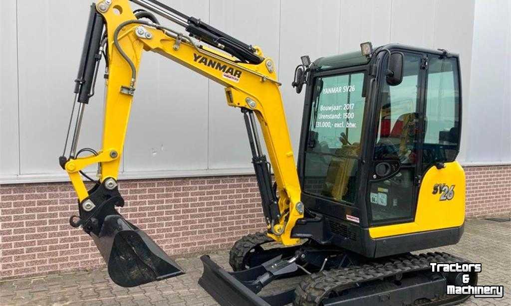 Mini-Excavator Yanmar SV 26 Mini-Graver Mini Excavator