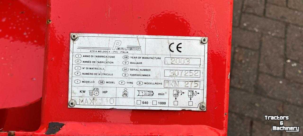 Rotary Harrow Perugini UKN 275 Rotorkopeg