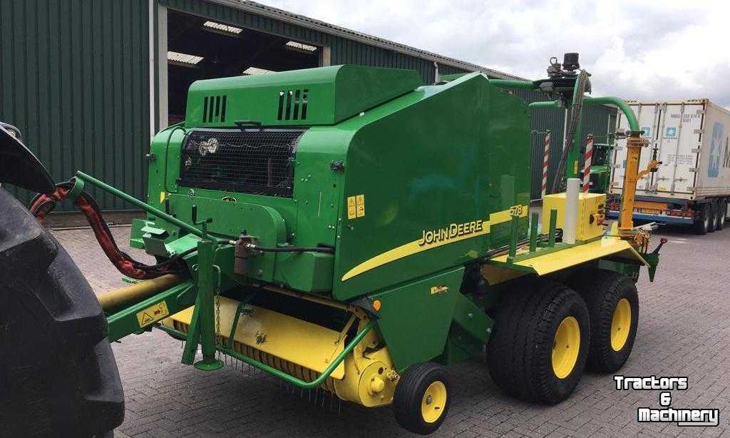 Balers John Deere 578 Perswikkel combinatie Baler Wrapper