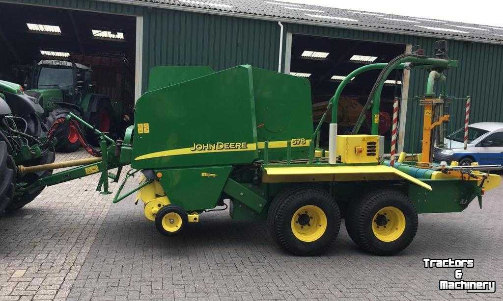 Balers John Deere 578 Perswikkel combinatie Baler Wrapper