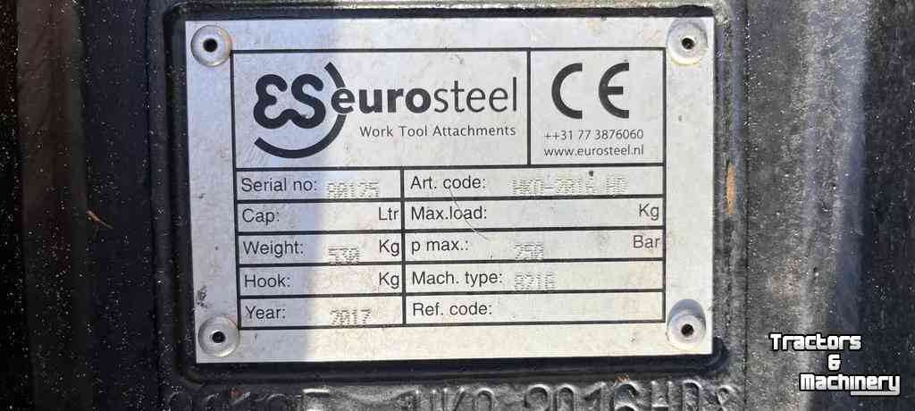 Quick hitches Eurosteel HKO-2016 HD Eurosteel aansluiting Systeem 2000