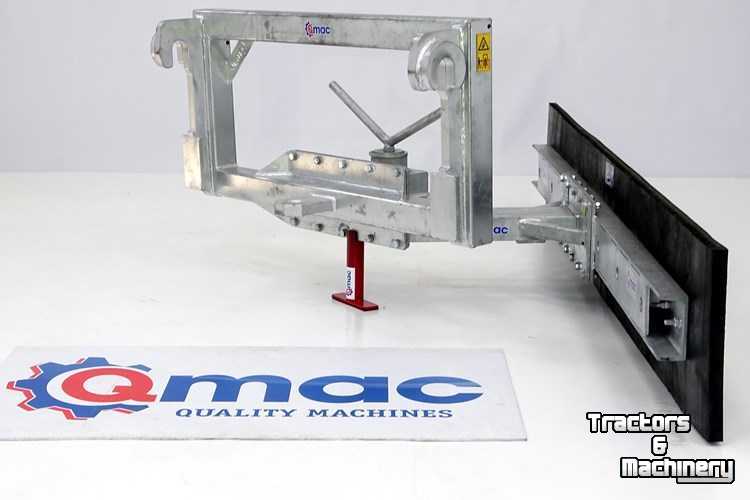 Rubber yard scraper Qmac Modulo schuifbalk met rubbermat Merlo aanbouw