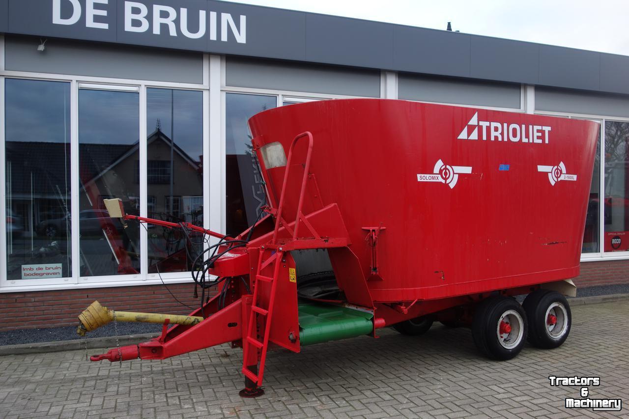 Vertical feed mixer Trioliet SOLOMIX 2-1600VLHBT Feedmixer Futtermischwagen