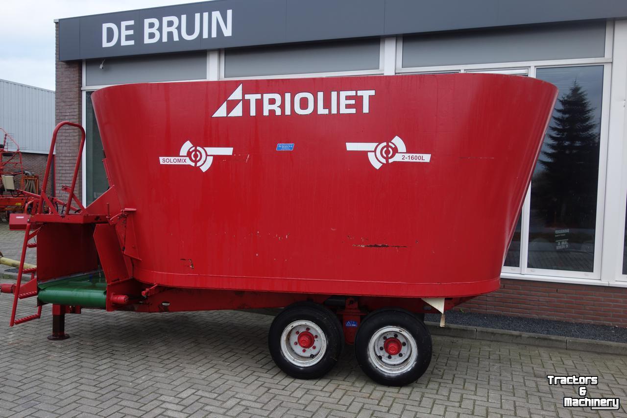 Vertical feed mixer Trioliet SOLOMIX 2-1600VLHBT Feedmixer Futtermischwagen