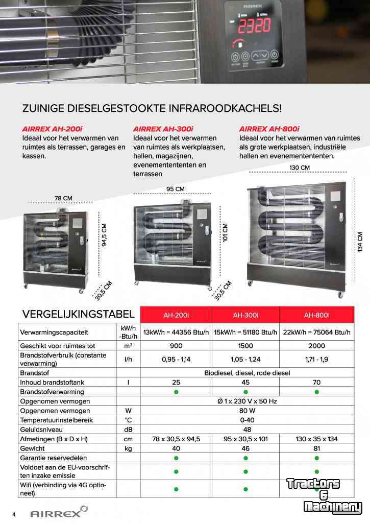 Other  AIRREX Infrarood dieselkachels terrasverwarming