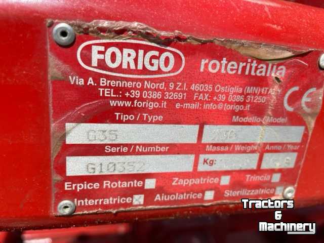 Rotary Tiller Forigo stone burier G35 230  demo