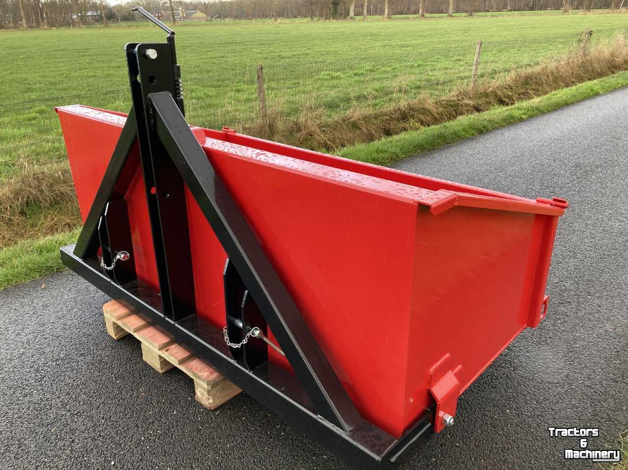 Tractor tipping boxes  JAKO transportbak 200cm, past ook in fronthef, NIEUW