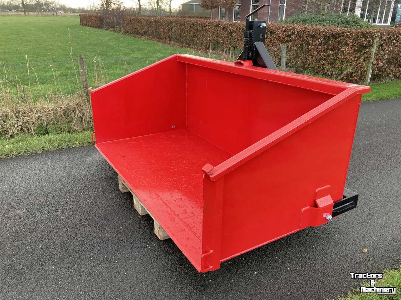 Tractor tipping boxes  JAKO transportbak 200cm, past ook in fronthef, NIEUW