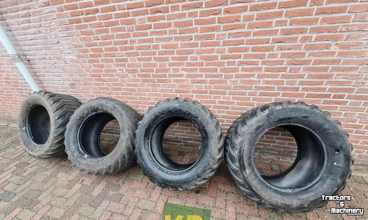 Wheels, Tyres, Rims & Dual spacers BKT 500/45X22.5