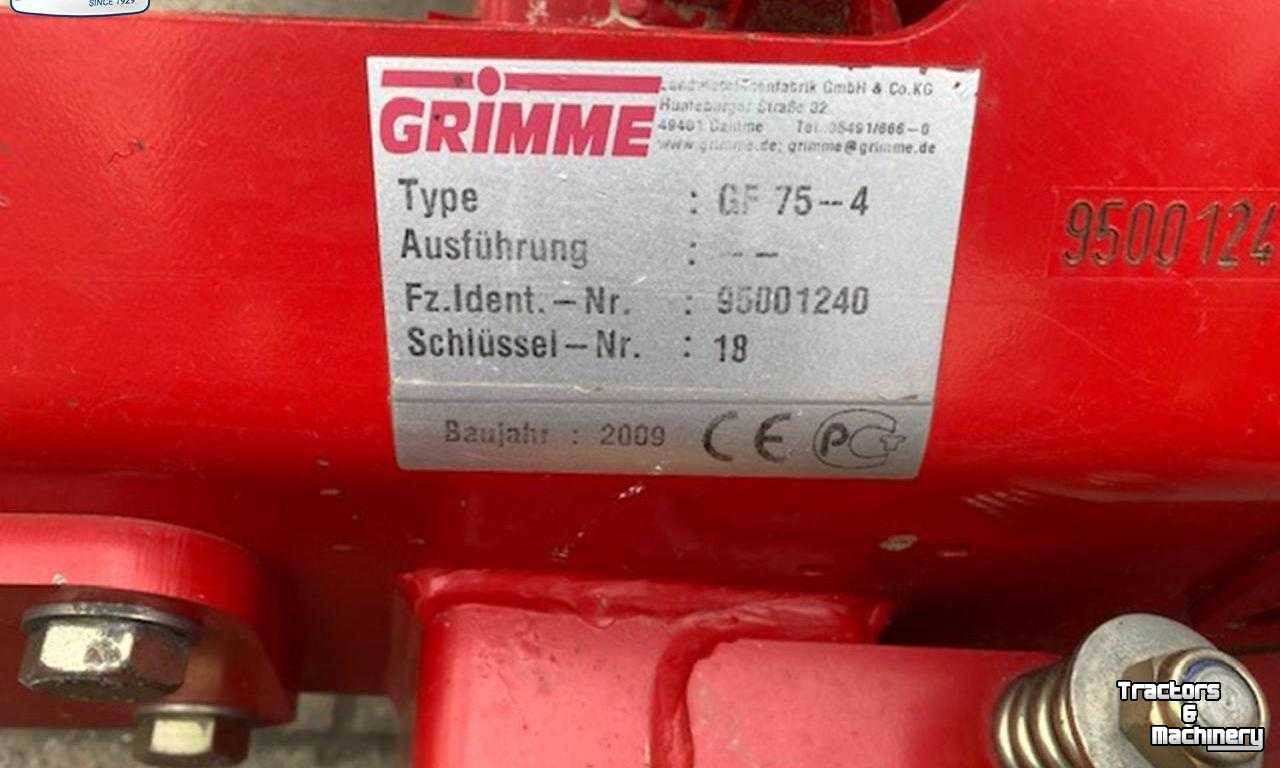 Rotary Hiller Grimme GF 75-4 Rijenfrees