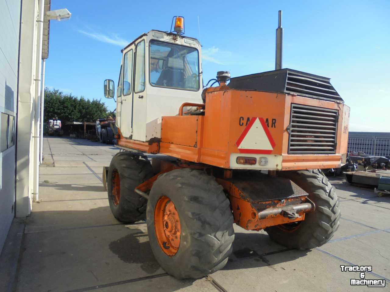 Excavator mobile Caesar 2000 Export (2502) mobiele kraan graafmachine banden 3 bakken verlenggiek