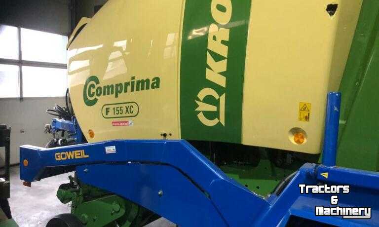 Balers Krone Comprima F 155 XC Rondebalen-Pers + Goweil G5040 Wikkelaar