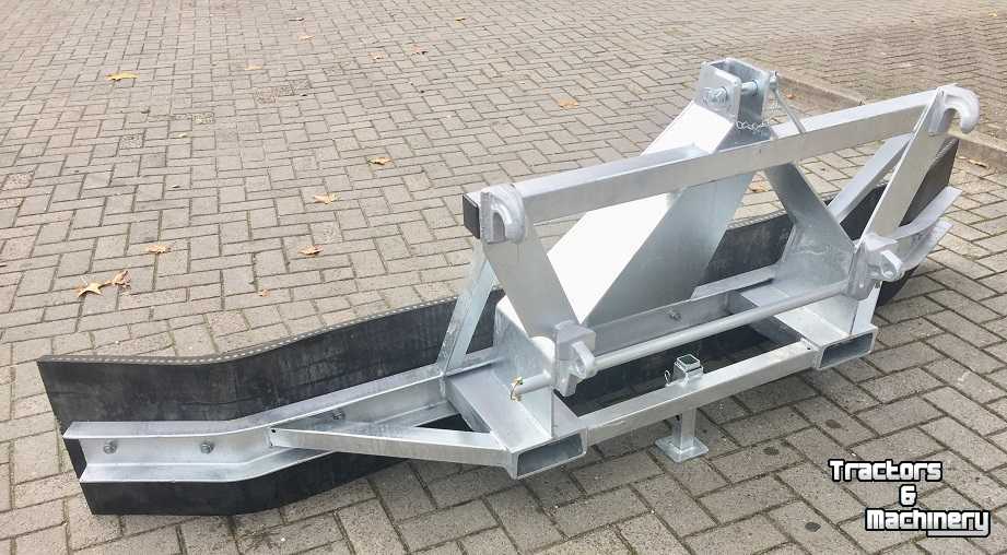 Rubber yard scraper S&S modderschuif vast euro 3punt en lepel aanbouw