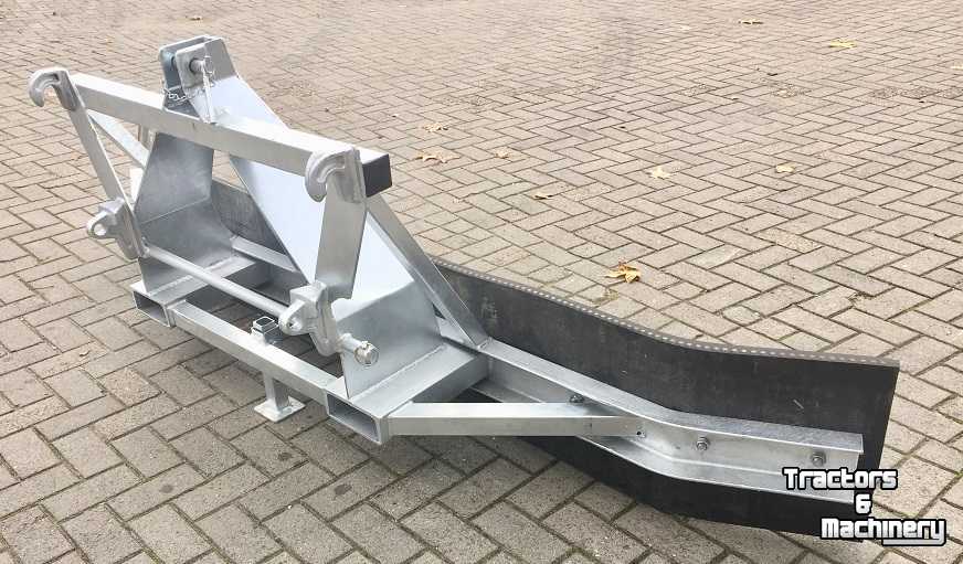 Rubber yard scraper S&S modderschuif vast euro 3punt en lepel aanbouw