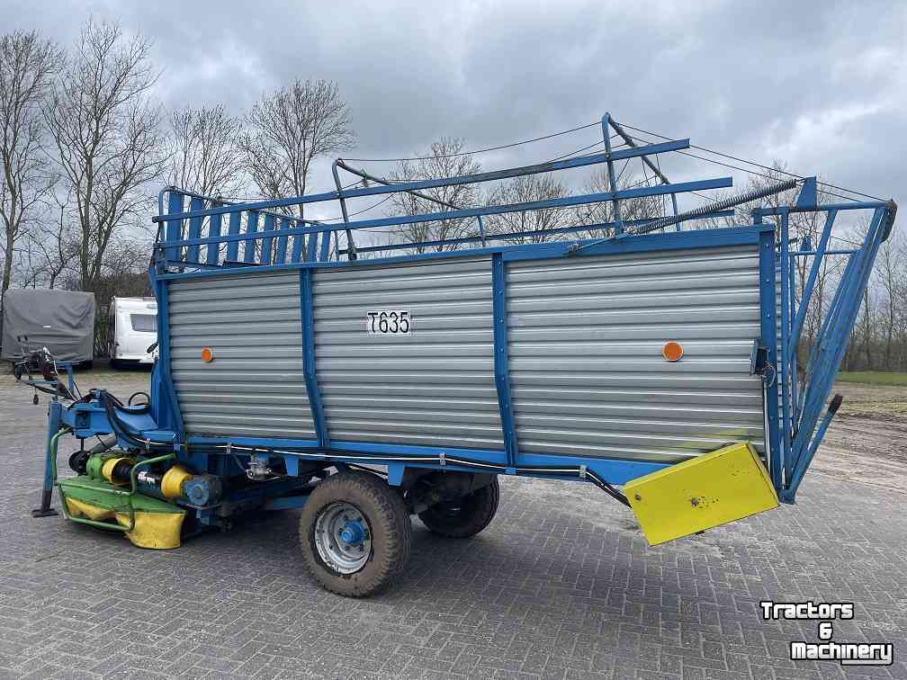 Self-loading wagon  Zamet maai-opraapwagen, maai-laad combi