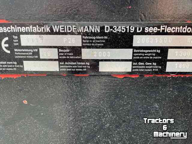 Telehandler Weidemann 1115-26P