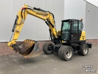 Excavator mobile Yanmar B95W Wielkraan Bandenkraan Wheeled Excavator