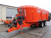 Vertical feed mixer Kuhn Euromix 33.3DL voermengwagen 33 m3 met 3 verticale vijzels voerwagen