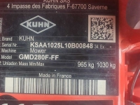 Mower Kuhn GMD 280F-FF Front-Maaier