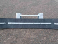 Rubber yard scraper  RR 260 EURO-aansluiting Vuilschuif / Rubberschuif / Erfschuif / Mestschuif / Modderschuif