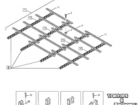 Combine New Holland CS Transport ketting parts nr47483253/ 84441578: