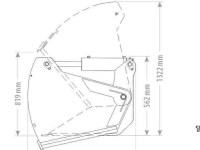 Silage cutting bucket Qmac Kuilhapper 120 Bak met geschroefde tand