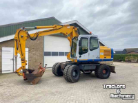 Excavator mobile Atlas 1404 met 2 bakken