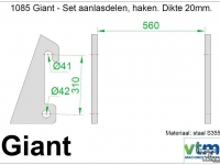 Skeleton buckets VTM TR010-147,6 GIANT