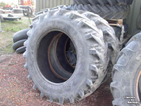 Wheels, Tyres, Rims & Dual spacers Kleber 18.4 x 34