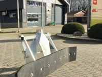 Rubber yard scraper S&H modderschuif vast euro 3punt en lepel aanbouw