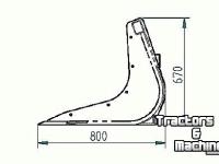 Skeleton buckets Qmac Spijlenbak / Puinbak 1.80 - 380L Euro-aansluiting