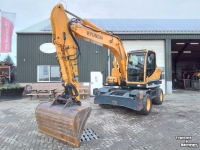 Excavator mobile Hyundai R140W-9A met LMB bandenkraan