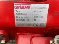 Rotary Hiller Grimme GF 75-4 Rijenfrees