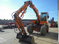 Excavator mobile Caesar 2000 Export (2502) mobiele kraan graafmachine banden 3 bakken verlenggiek