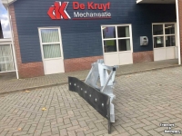 Rubber yard scraper S&S modderschuif vast euro 3punt en lepel aanbouw