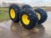 Wheels, Tyres, Rims & Dual spacers Michelin MachXBib 650/85R38 & 600/70R28 op John Deere Velgen